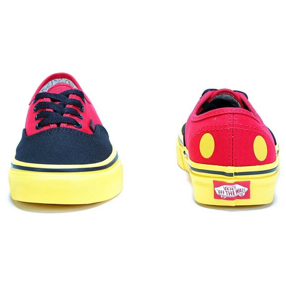 Vans X Disney 90th Anniversary Shoes - Mickey/Red/Yellow (Authentic) - Picture 2 of 5